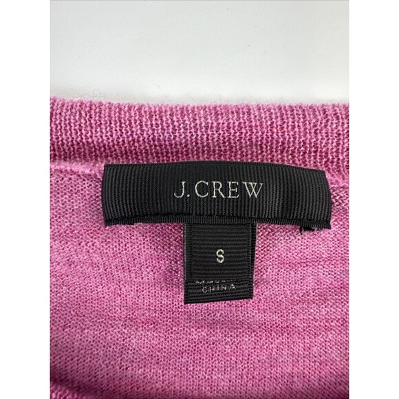 J Crew Tippi Sweater Merino Wool Pullover Lightweight Pink E1277 Womens Small - Picture 8 of 11